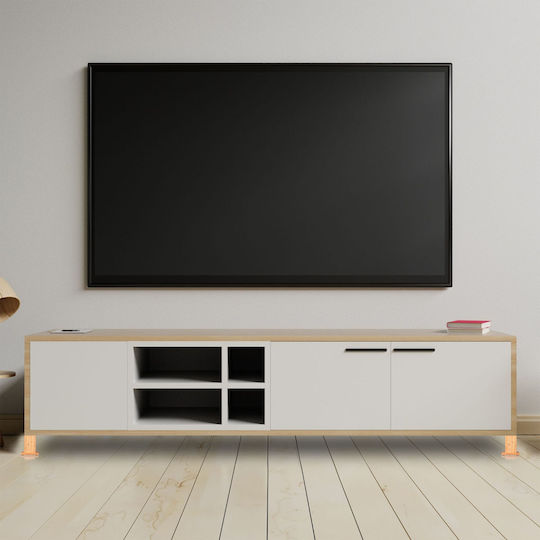 Relaxdays Picior de Mobilier din Lemn 4 Buc 15.5x14.5x14.5cm Bej