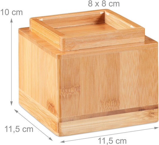 Relaxdays Picior de Mobilier din Lemn 4 Buc 10x11.5x11.5cm Bej