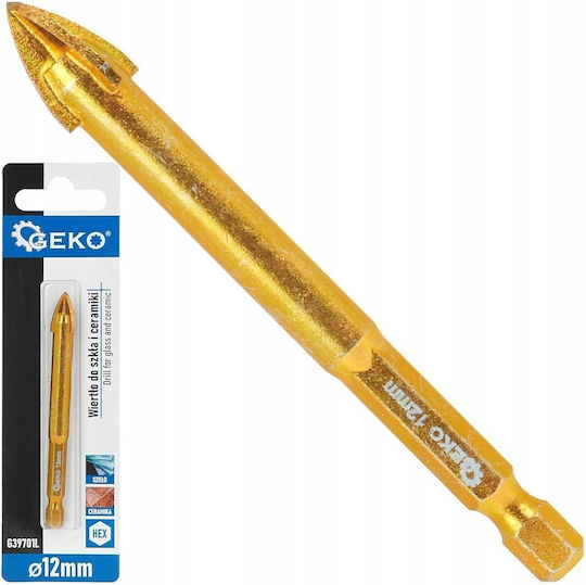 Geko Drill With Hexagon Shank Suitable For Glass And Tiles 12mm