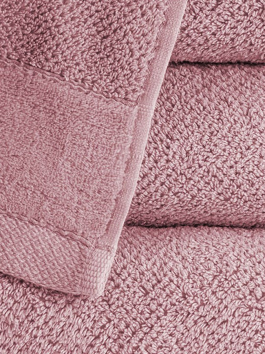 Detexpol Prosop De Corp 100x150cm Roz Pudră Greutate 550gr/m²