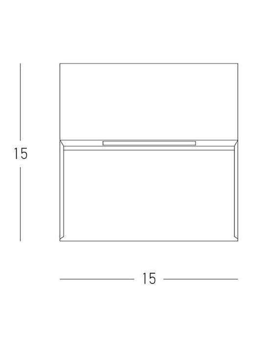 Zambelis Lights Wall-Mounted Outdoor LED Lighting 6W