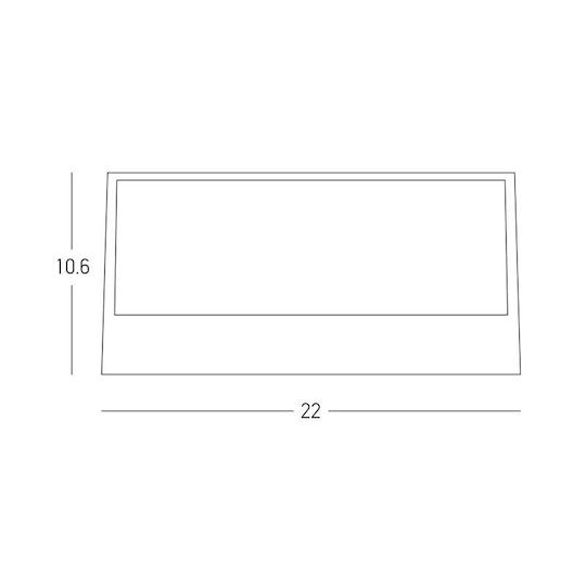 Zambelis Lights Стенен външен осветител LED 5W 13см
