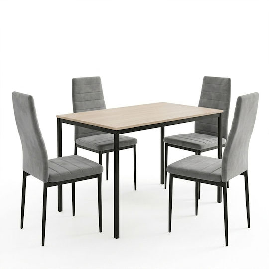 Трапезария Parker с 4 Стола 120x75см. Трапезария Parker с 4 Стола 120x75см.