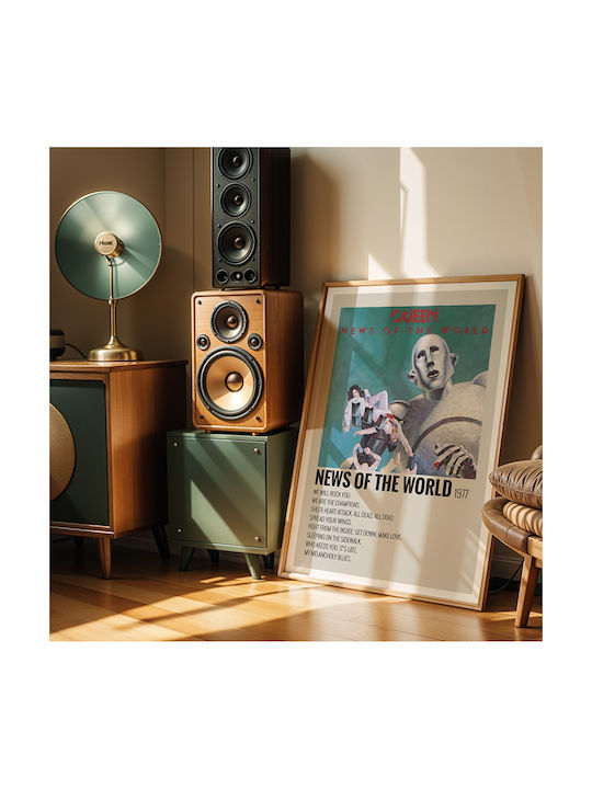 Music Poster News World Queen Ms729 40cm X 50cm-70856pd157641