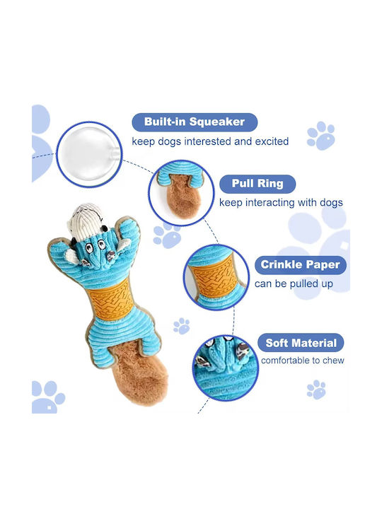 Pet's Choice Kuschelig Hundespielzeug Mit Sound Blau 1 Stück