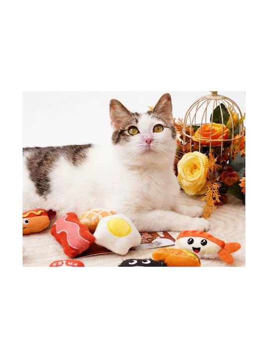 Комплект 3 Плюшени Котешки Играчки Super Delicious Sushi