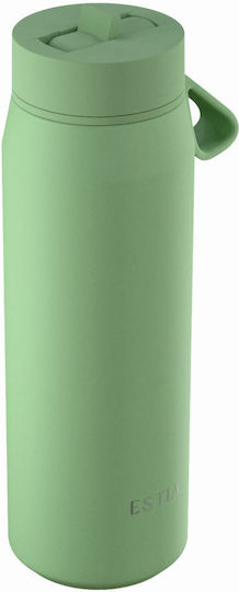 Estia Pulse Save The Aegean Рециклируема Бутилка Термос Неръждаема Стомана Без BPA 500ml Pine
