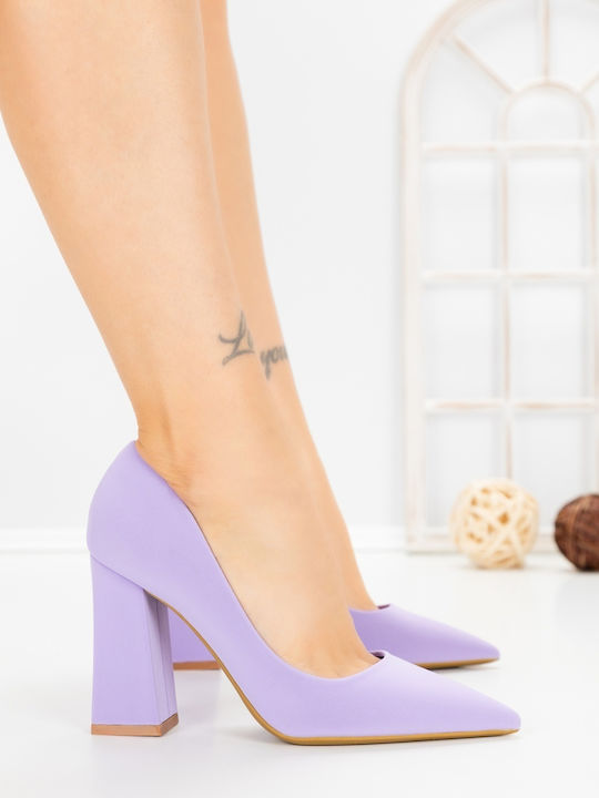 Pumps Mit Hohem Lila Absatz