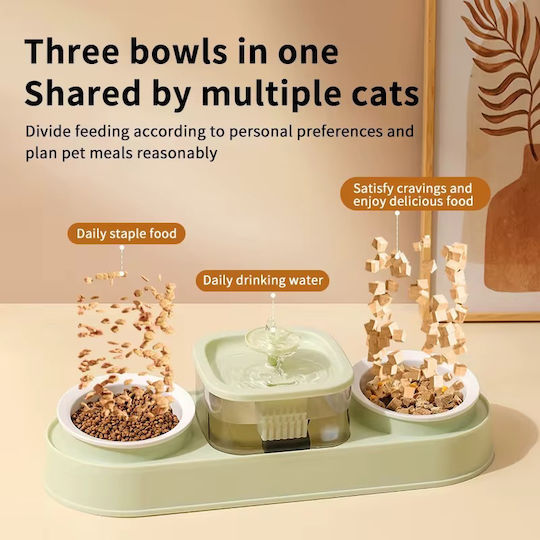 Pet's Choice Automatischer Keramik Bewässerer / Brunnen für Hund & Katze mit Gestell 1.25lt in Grau Farbe