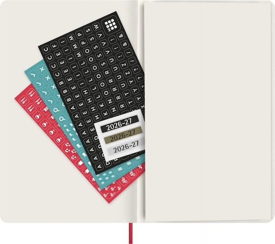 Moleskine Classic Weekly Planner 2026/2027 Weekly 18 Months Large 13x21 Soft Cover Scarlet Red 8056999279837