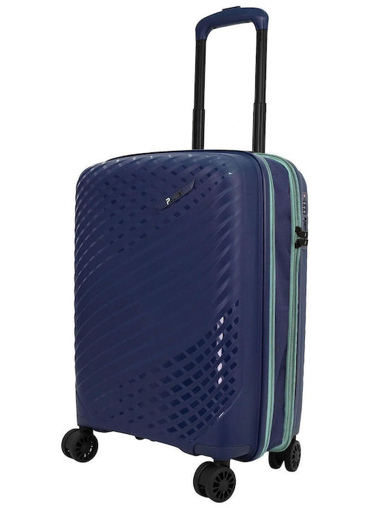Paulter Cabin Hard Blue Travel Suitcase Height 55cm