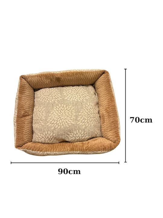 Pet's Choice Hundebett Braun 90x70cm