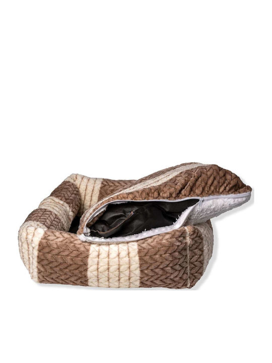 Pet's Choice Καναπές Κρεβάτι Σκύλου Καφέ 60x55εκ.