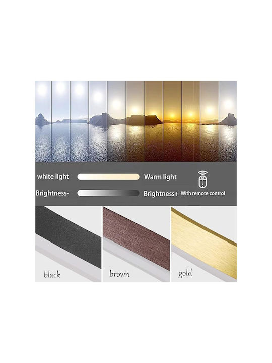 Jiju Lumini Suspendate Negru LED