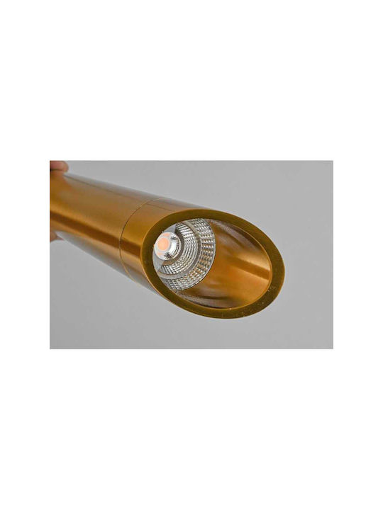 Jiju Lumini Suspendate Auriu LED Cu Lumină Alb Natural