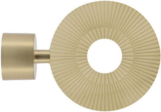 Vorhang Holz Ende Gold