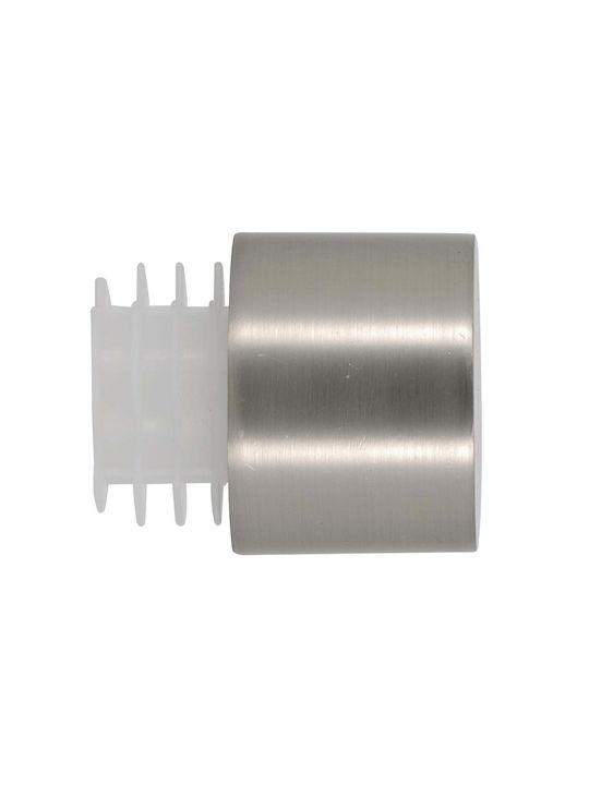 Capăt De Cortină Din Metal Argintiu 2 Bucăți
