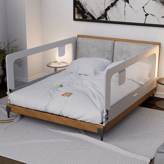 Tulano Foldable Bed Rail Guard from Metal in Grey Colour 77x26x7cm