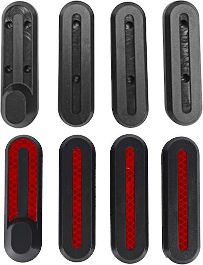 Avizar Светлоотразителни стикери за капаци на колела Xiaomi M365 Pro Черен
