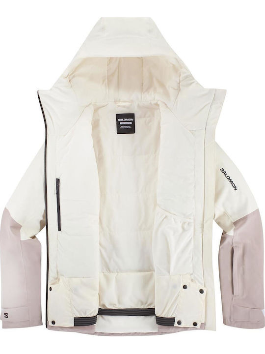 Salomon LC2621000 Дамско яке за Ски и Snowboard Бяло