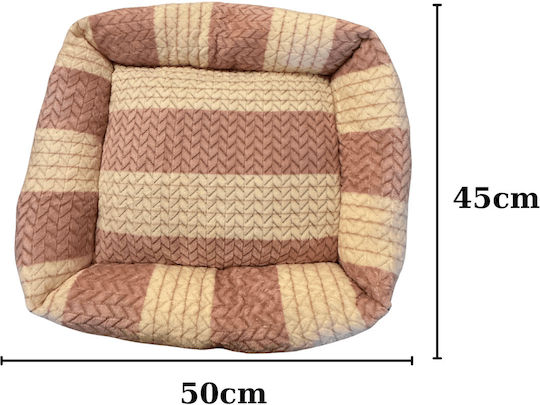 Pink Plush Cat Bed 50x45cm