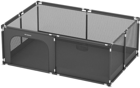Tulano Patut pliabil cu saltea gri 180x120cm