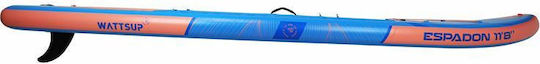 Wattsup Espadon 11'8" Aufblasbare SUP Board / Kajak mit Länge 3,55 m Hellblau