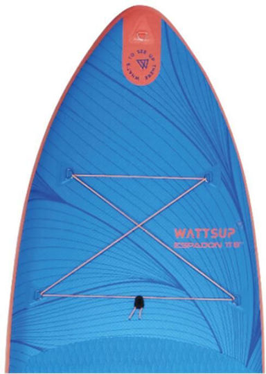 Wattsup Espadon 11'8" Aufblasbare SUP Board / Kajak mit Länge 3,55 m Hellblau