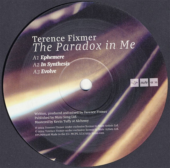 Terence Fixmer Paradox In Me Vinyl