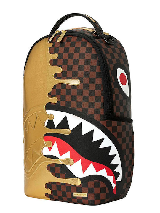 Sprayground Sharks In Paris Schulranzen Rucksack Gold Drip