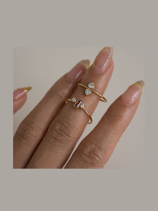 Enotia Women's Gold Plated Steel Ring Enotia Women's Gold Plated Steel Ring