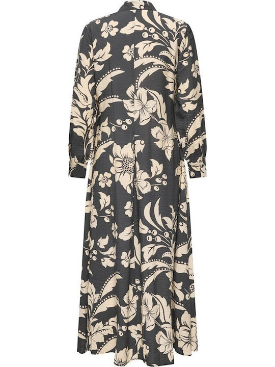 Rochii De Vară Pentru Femei Maxi Rochie-Cămașă Cremă