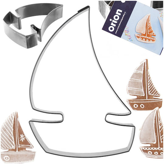Steel Sailboat Cookie Cutter 8.5 Cm