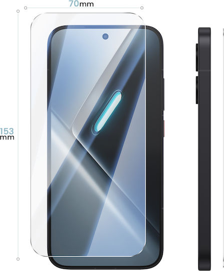 Avizar Displayschutzfolie Poco X8 Pro In 2.5d Beveled Gehärtetes Glas Transparent