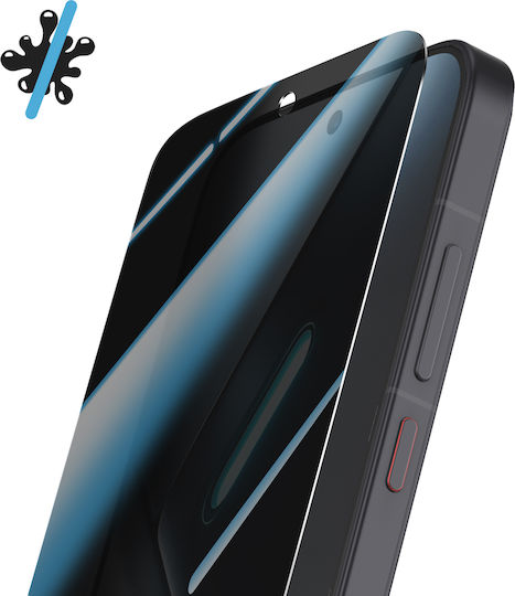 Avizar Anti-Spy Displayschutzfolie Poco X8 Pro 9h Gehärtetes Glas 2.5d Transparent Schwarz