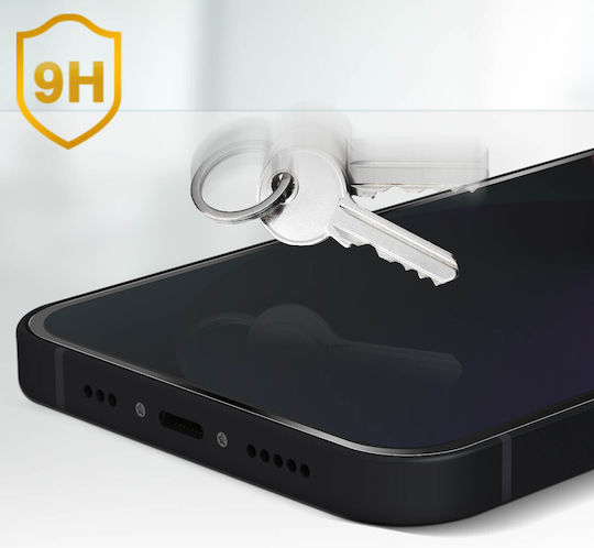 Muvit Hd Закалено Стъкло За Iphone 17 Ултра Здраво Устойчиво На Надраскване Прозрачно Черно
