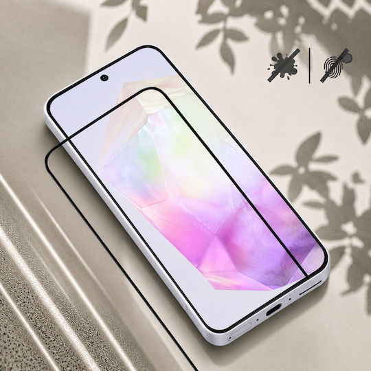 3mk Pack 2 Tempered Glass Galaxy A56 Applicator Frame Black Transparent