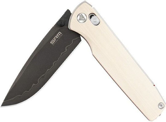 SRM Taschenmesser mit Verriegelungsmechanismus Schwarze
