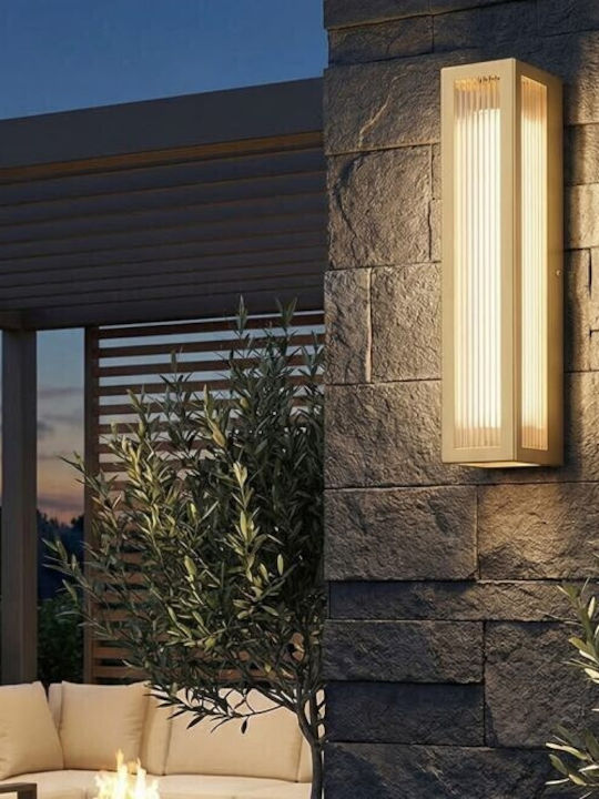 Luma Wall-Mounted Outdoor LED Lighting IP54 12W With Warm White Light