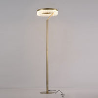 Eurolamp Arte Illumina Glory LED Floor Lamp H160xL40cm with Warm White Light 2100lm Gold