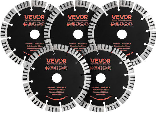 Vevor Δίσκος Κοπής Δομικών Υλικών 160mm 5τμχ