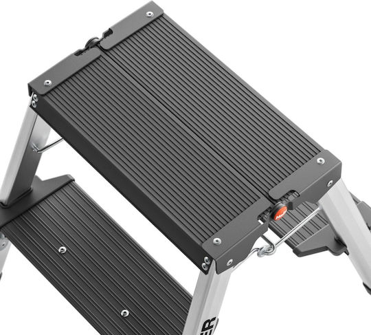 Hailo Aluminum Step Ladder with 1 Step 41cm