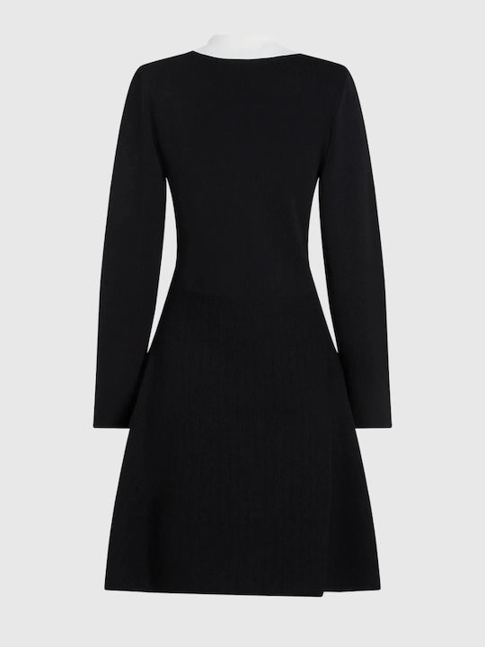 Hemdkleid Gestrickt Schwarze