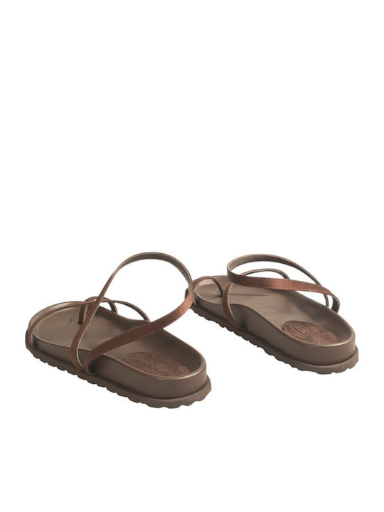 Women's Flat Sandals Brown