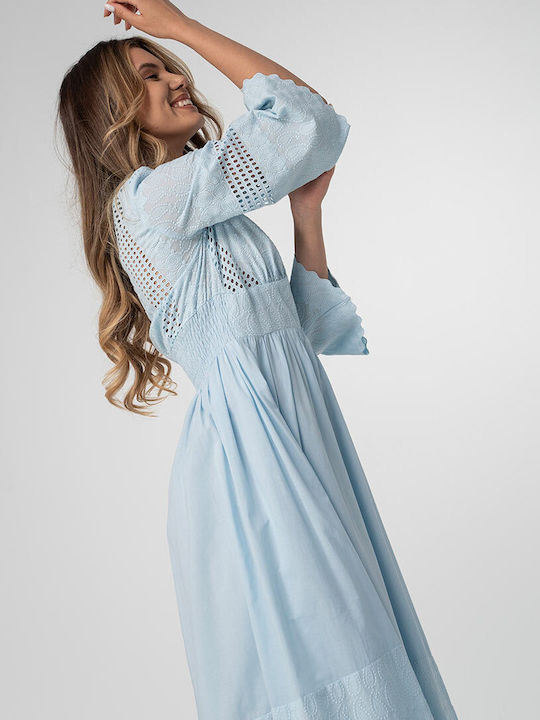 Elegantes Sommer Hemdkleid Blau