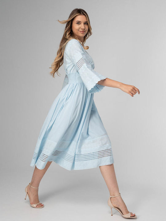 Elegantes Sommer Hemdkleid Blau