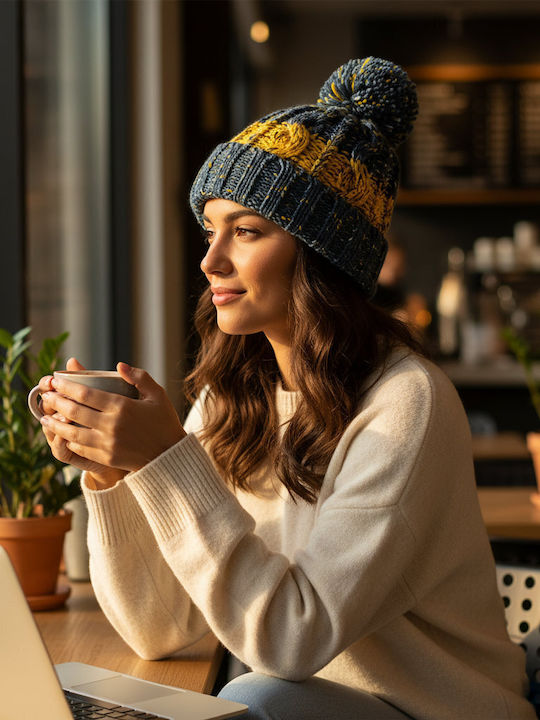 Pom Pom Beanie Unisex Knitted Beanie