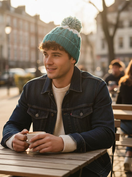 Beanie Unisex Strickmütze in Weiß