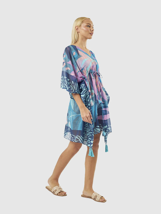 Verde Women's Beachwear Blue Caftan