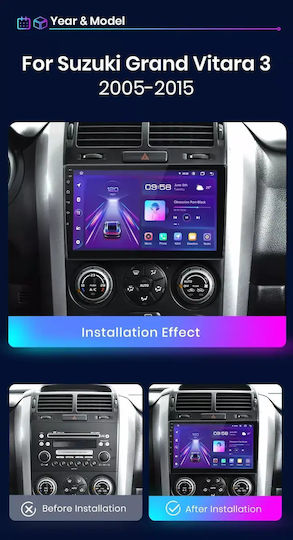 Suzuki Grand Vitara 2009 Android Multimedia CarPlay Android Auto GPS Wi-Fi Bluetooth SH23